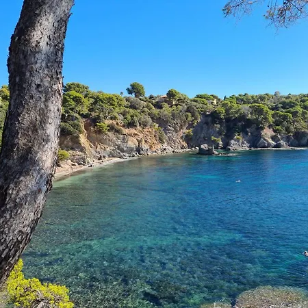 Giedes Pour 4 Personnes Avec Vue Face A Porquerolles Et Piscine Situe A Giens